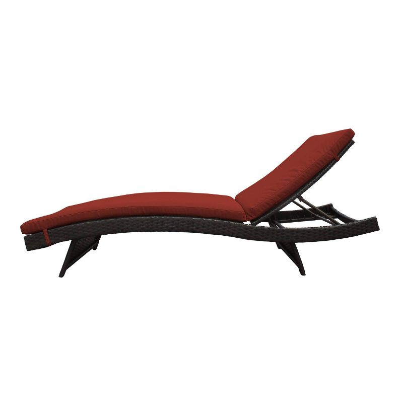 Bali 2pk Patio Chaise Lounges with Cushions - Terracotta - TK Classics