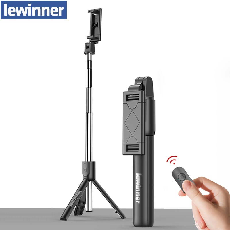 Lewinner all in 1 Wireless Bluetooth Selfie Stick Mini Tripod Extendable Monopod Universal For iPhone,android