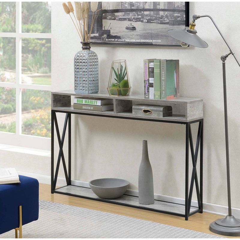 Tucson Deluxe 2 Tier Console Table Faux Birch - Breighton Home