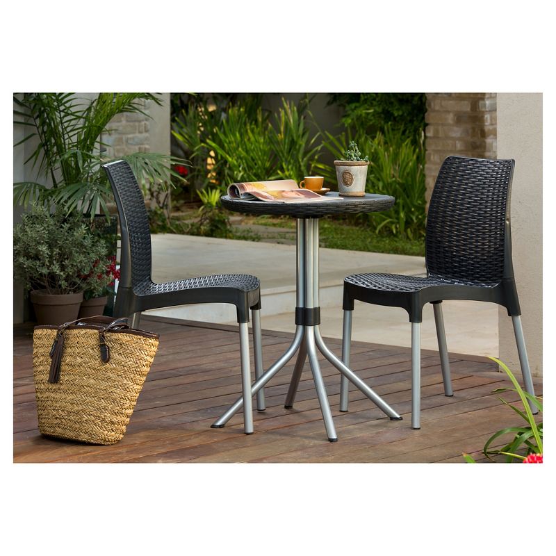 Chelsea Outdoor Bistro Set 3pc Charcoal - Keter