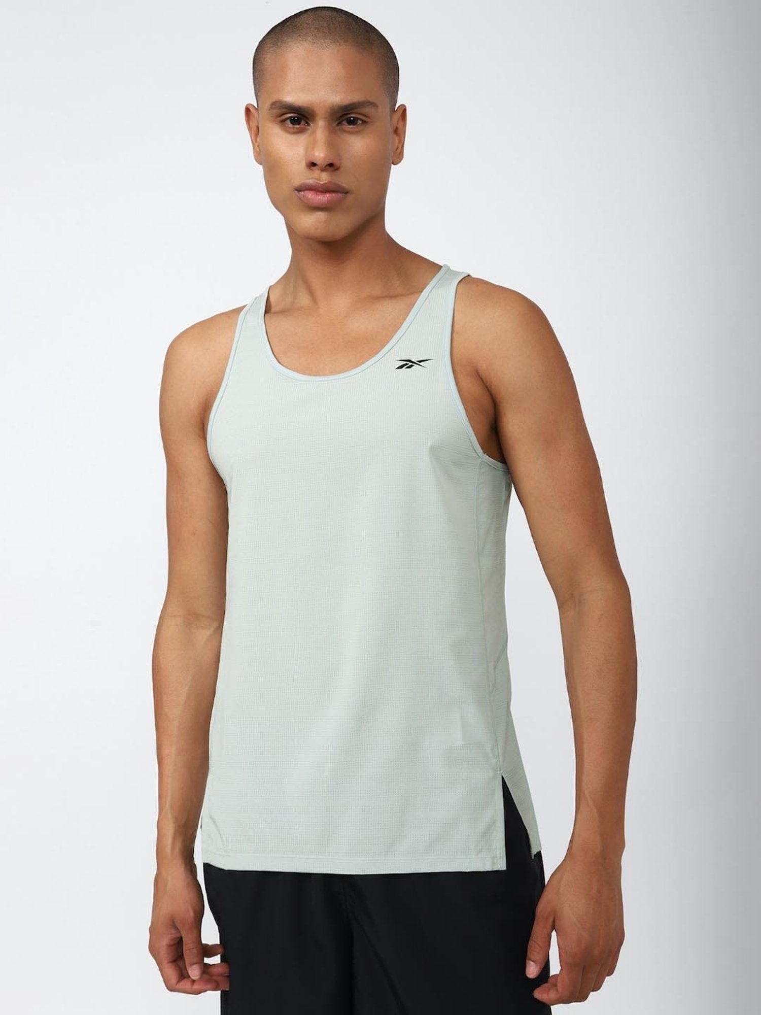 Reebok Blue Regular Fit Tank Tee