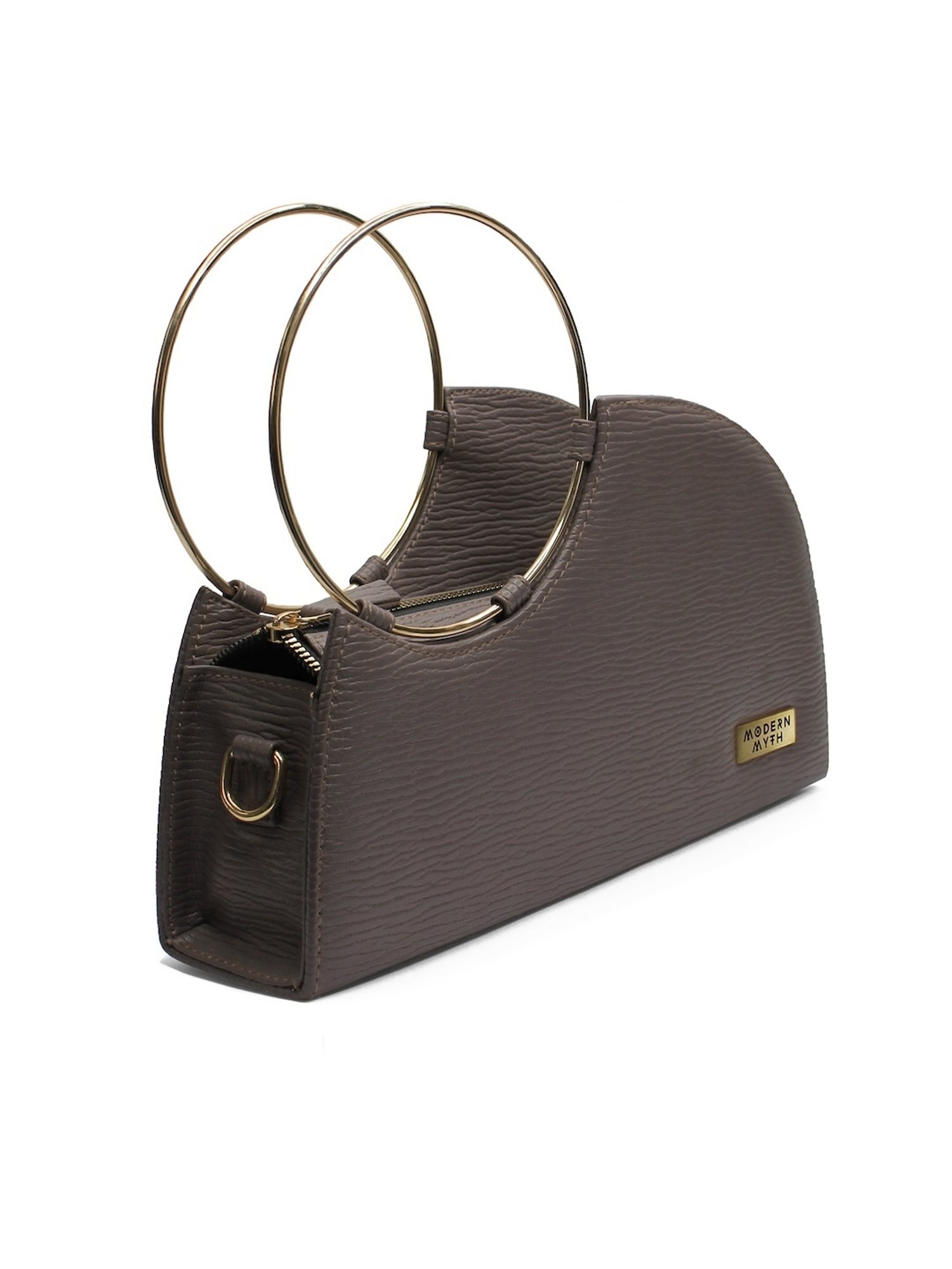 Modern Myth Grey Textured Medium Handbag