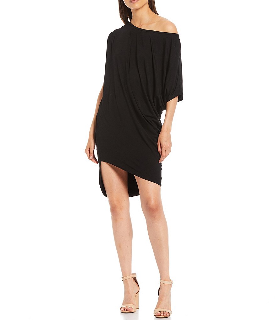 Trina Turk One Shoulder Asymmetric Hem Radiant Dress