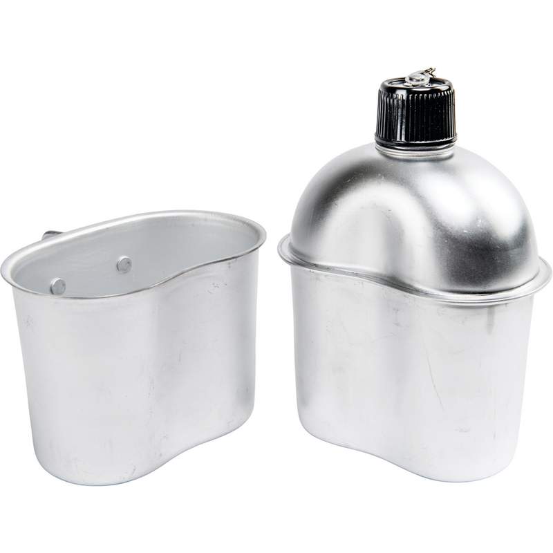 Maxam® 32oz Aluminum Canteen with Cover and Cup