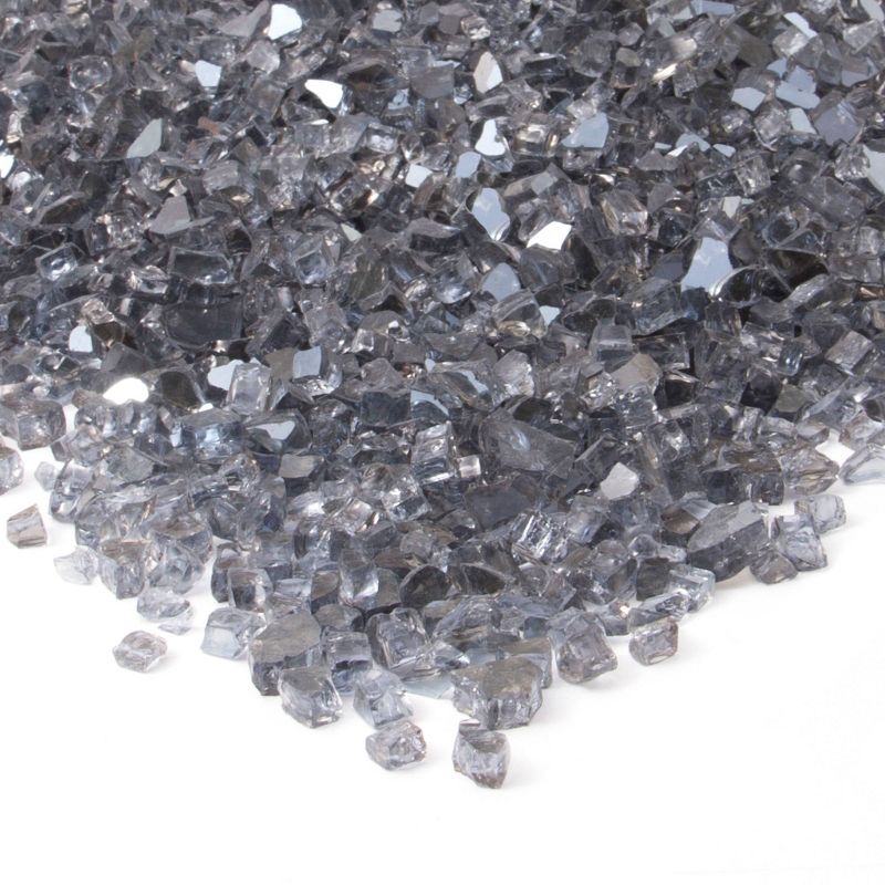 American Fireglass 10 LB Bag 1/2 Inch Reflective Fireplace & Firepit Fire Glass, Cobalt Blue
