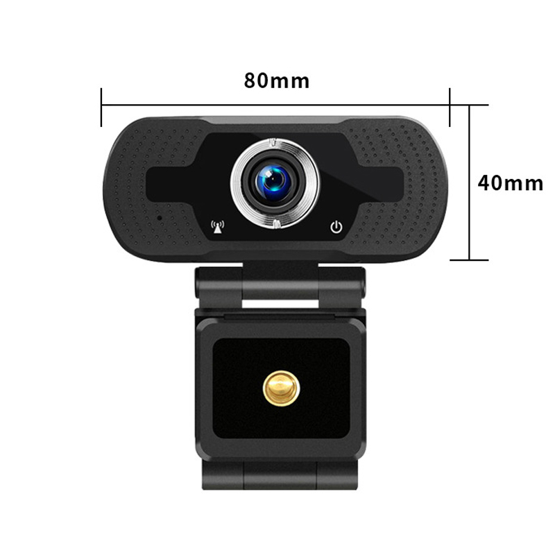 1080P webcam for PC, full HD computer camera with cover, USB web cam with microphone, cover, streaming camera for Skype, Streaming, teleconference etc.