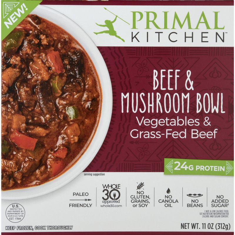 Primal Kitchen Frozen Beef & Mushroom Bowl - 11oz