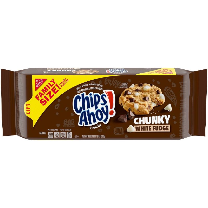 Chips Ahoy! White Fudge Chunky Family Size - 18oz
