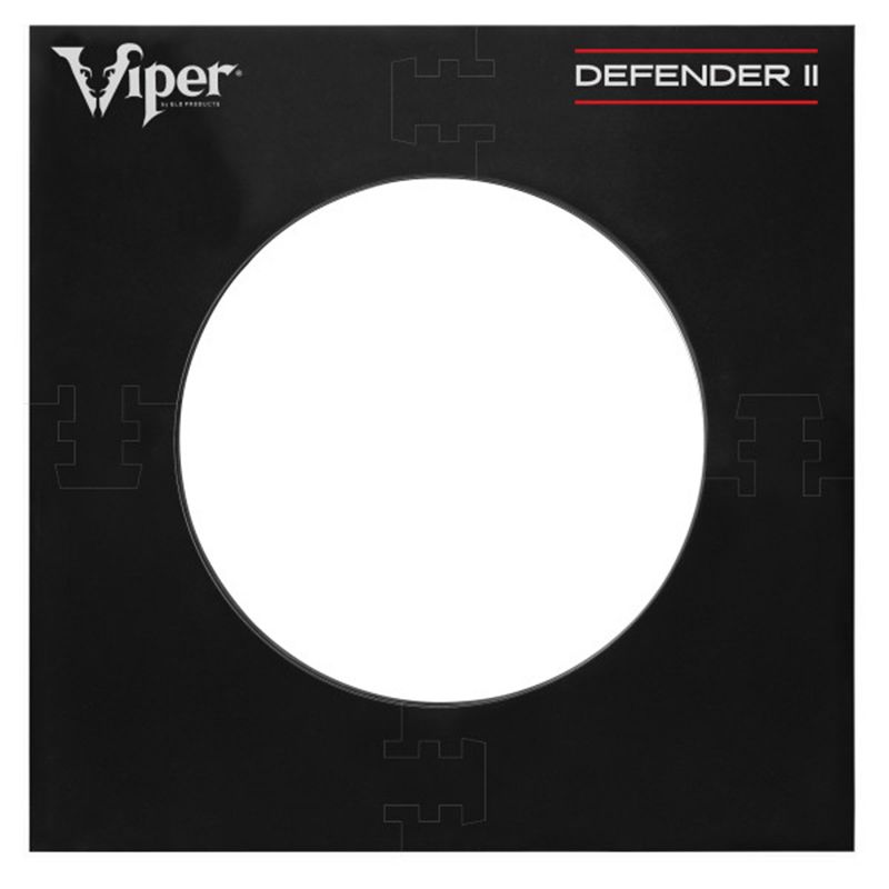 Viper Defender II Steel Tip Dart Wall Protector Square Backing Surround, Black