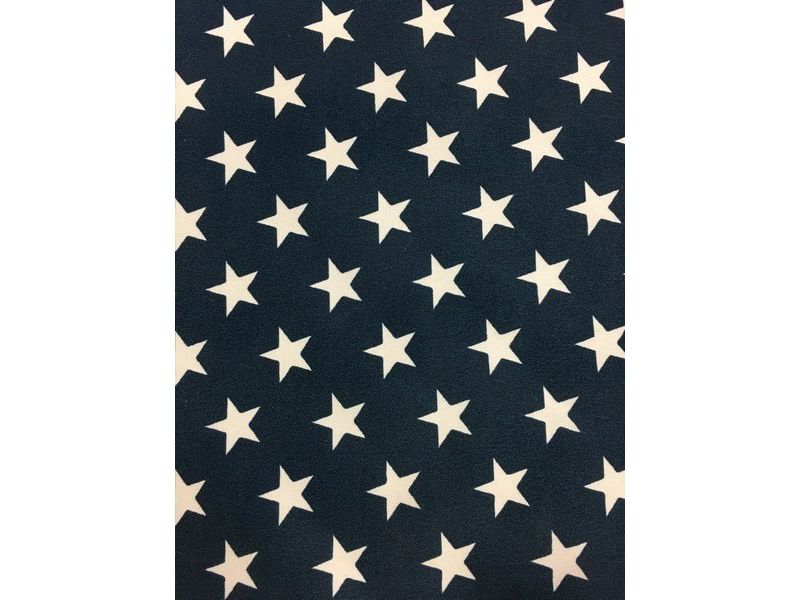 Outdoor Bean Filled Pouf/Ottoman In Stars Oxford  - Jordan Manufacturing