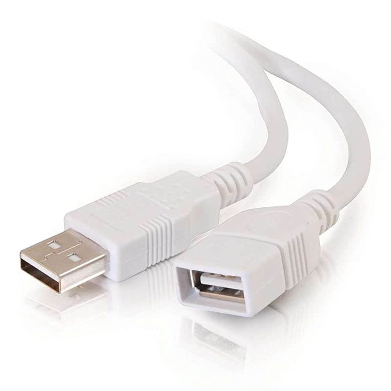 USB Long Extension Cable, USB Cable, USB A to A Cable, White, 9.84 Feet (3 Meters), Cables to Go 26686