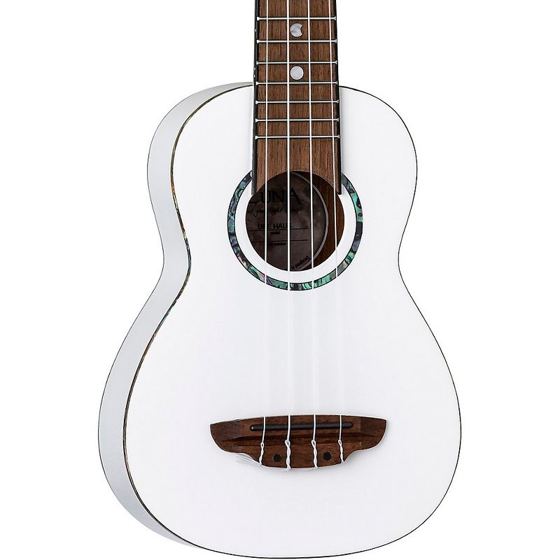 Luna Guitars Hau Snow Soprano Ukulele White
