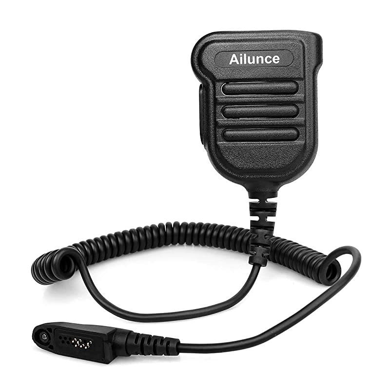 HD1 Shoulder Speaker Mic Microphone IP55 Waterproof 35mm Audio Jack for  HD1 Retevis RT82 RT87 RT29 RT47 RT48 Walkie Talkie 1 Pack