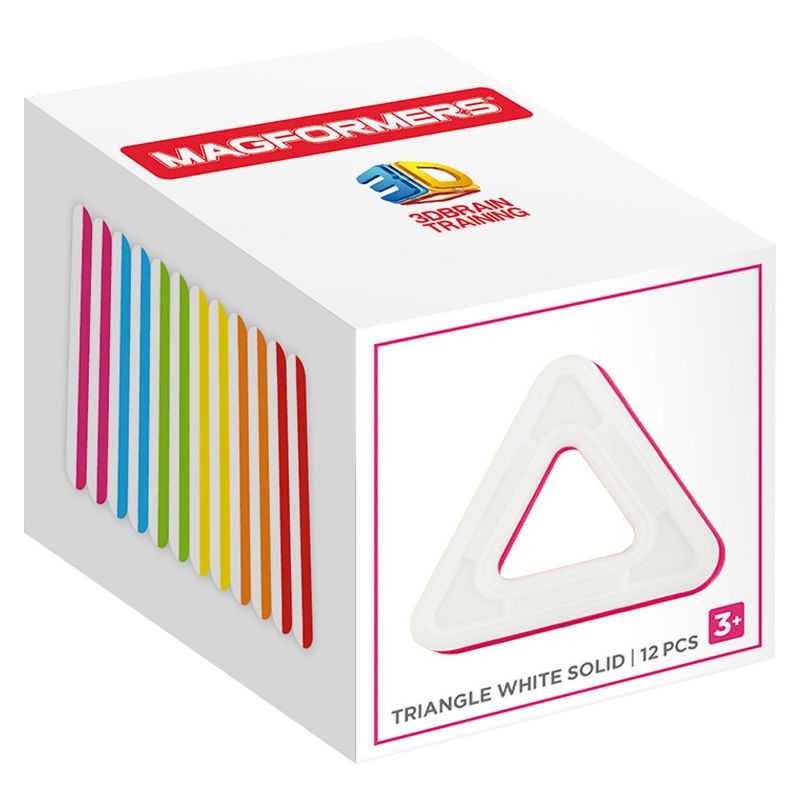 Magformers Triangle White Solid Set - 12pc