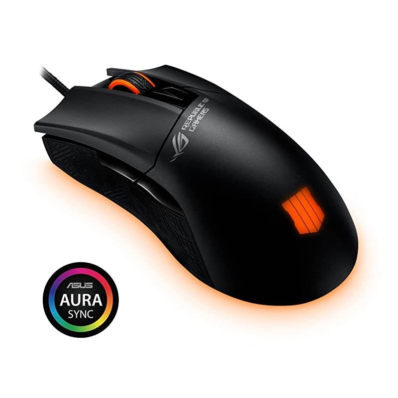 Optical Gaming Mouse ROG Gladius II Origin Call of Duty Black Ops 4 Edition | Ergonomic Righthanded PC Gaming Mouse for FPS Games | 12000 DPI Optical Sensor | Aura Sync RGB Armoury II