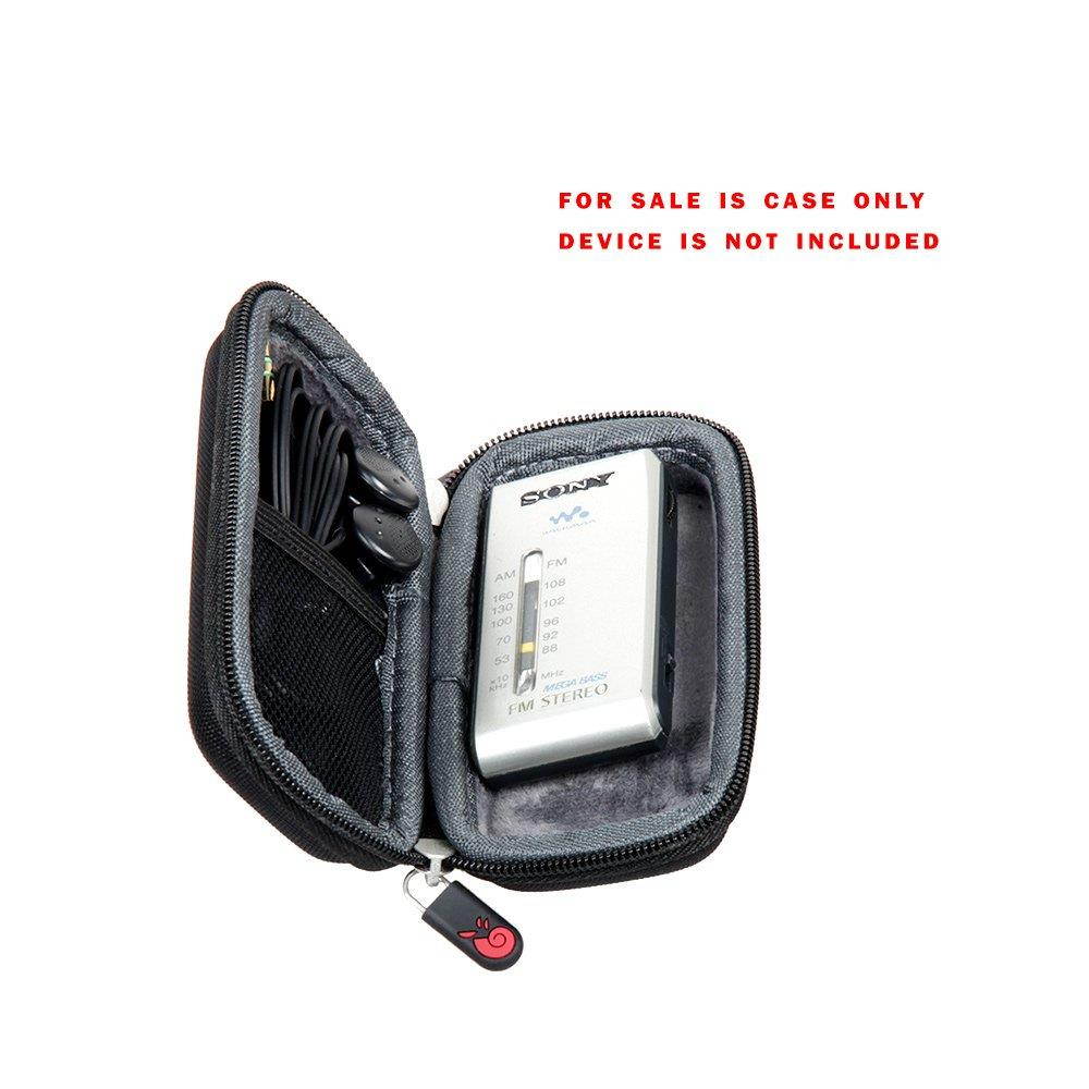 Hermitshell Travel Case Fits Sony SRF-S84 FM/AM Super Compact Radio Walkman MDR Fontopia Ear-Bud