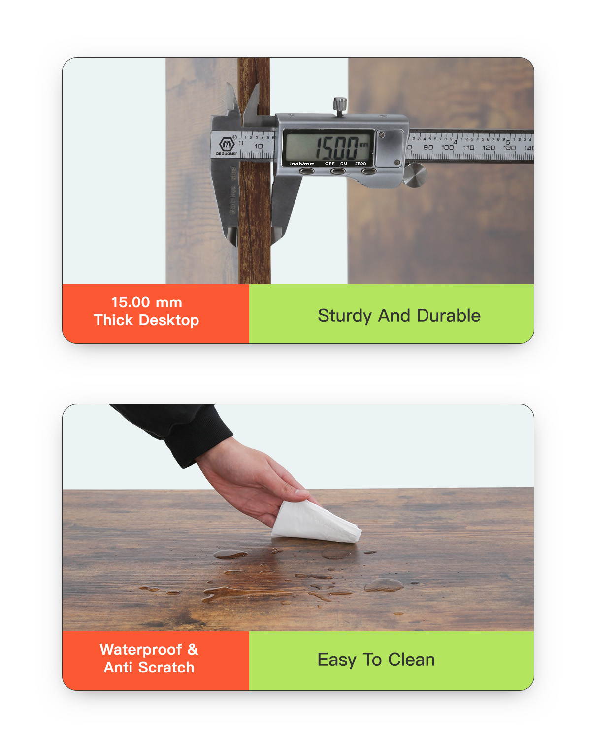 Computer Desk Office Desk Gaming Desk Extra Large 47&rdquo;x 28.7" Black Modern Student Girl Kids Study PC Simple Executive Table Workstation for Small Space