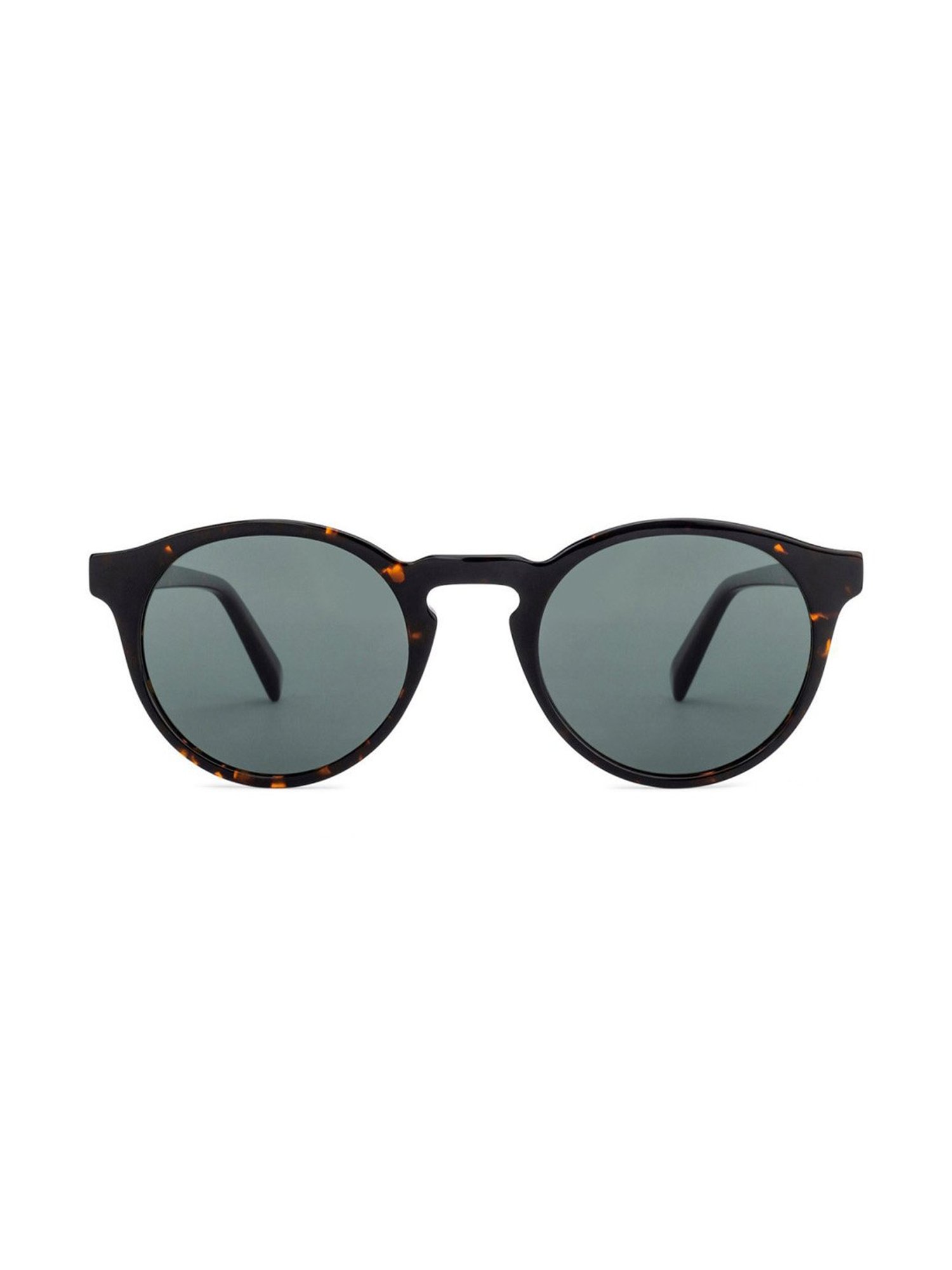 John Jacobs JJ S12432 Green Polarized Round Sunglasses