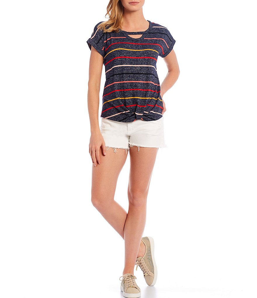 KUT from the Kloth Jane High Rise Fray Hem Shorts