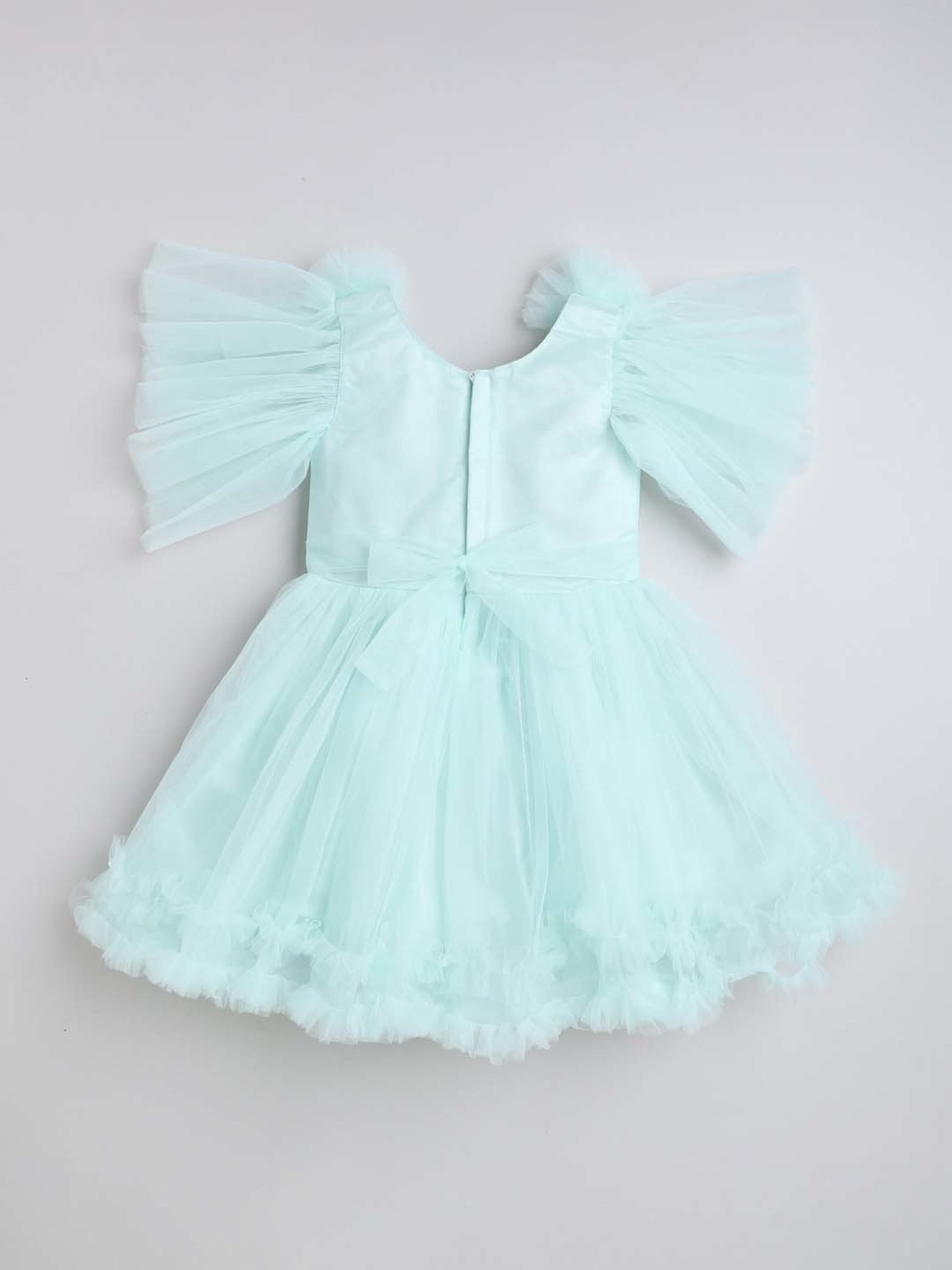 The Magic Wand Kids Green Regular Fit Dress