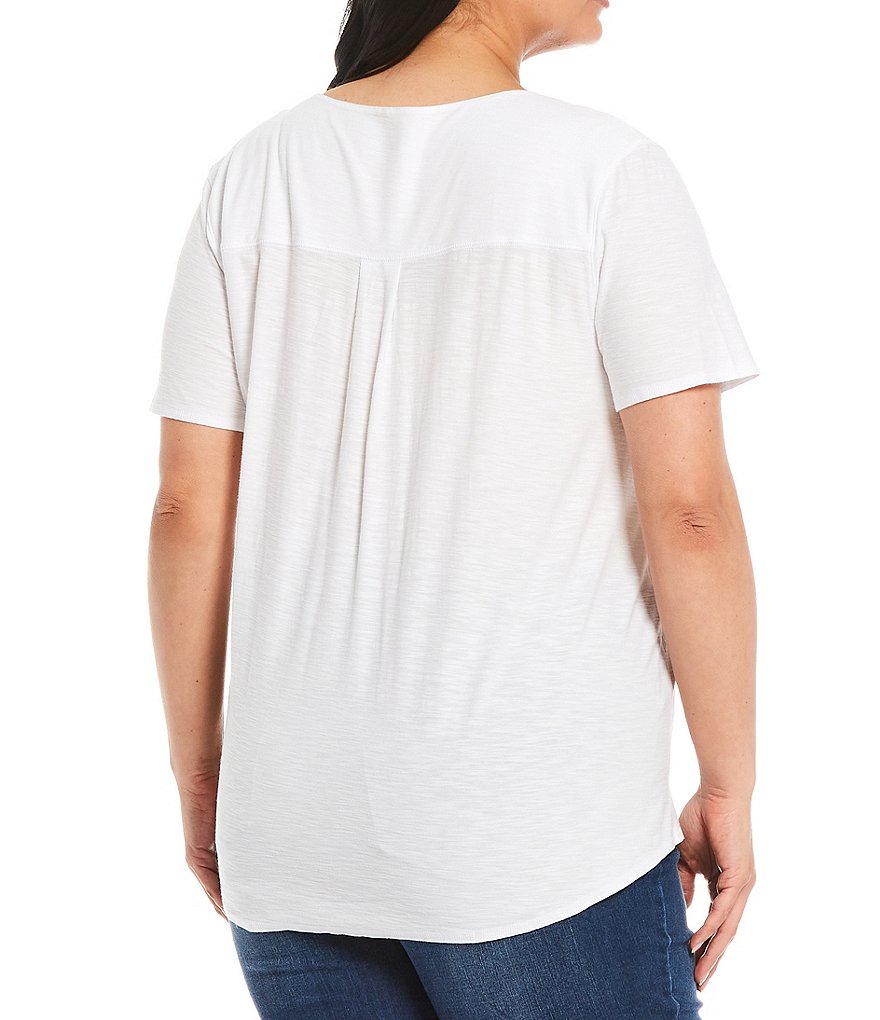 Westbound Plus Size Short Sleeve V-Neck Tee