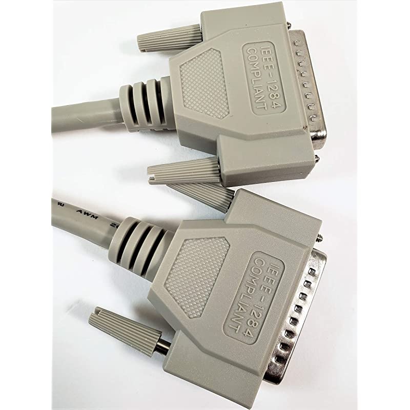 10Ft IEEE 1284 BiDir Parallel AA DB25 MM Cable