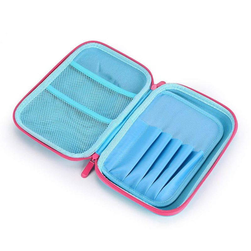 BTSKY Cute Unicorn Hard Shell Pencil Case- Large EVA Colored Pen Holder Box With Compartments Girls Cosmetic Pouch Bag Stationery Organizer(Blue)