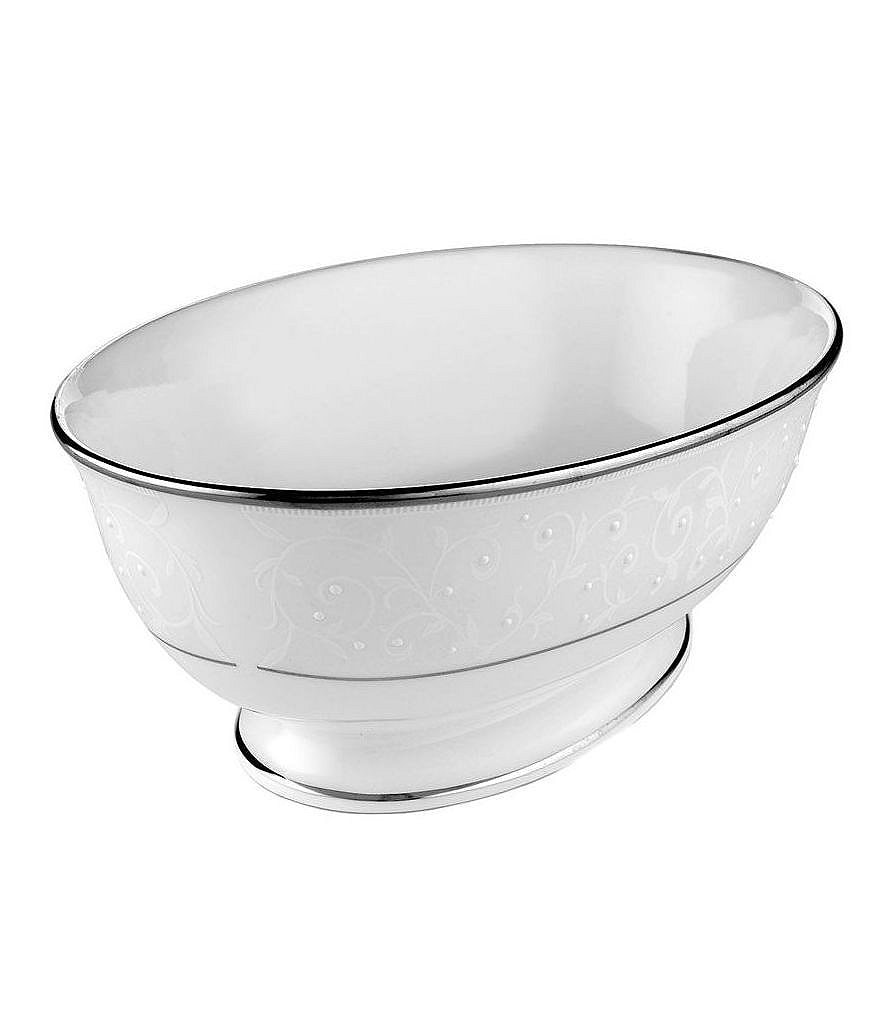 Lenox Opal Innocence Carved Vine Porcelain Saucer