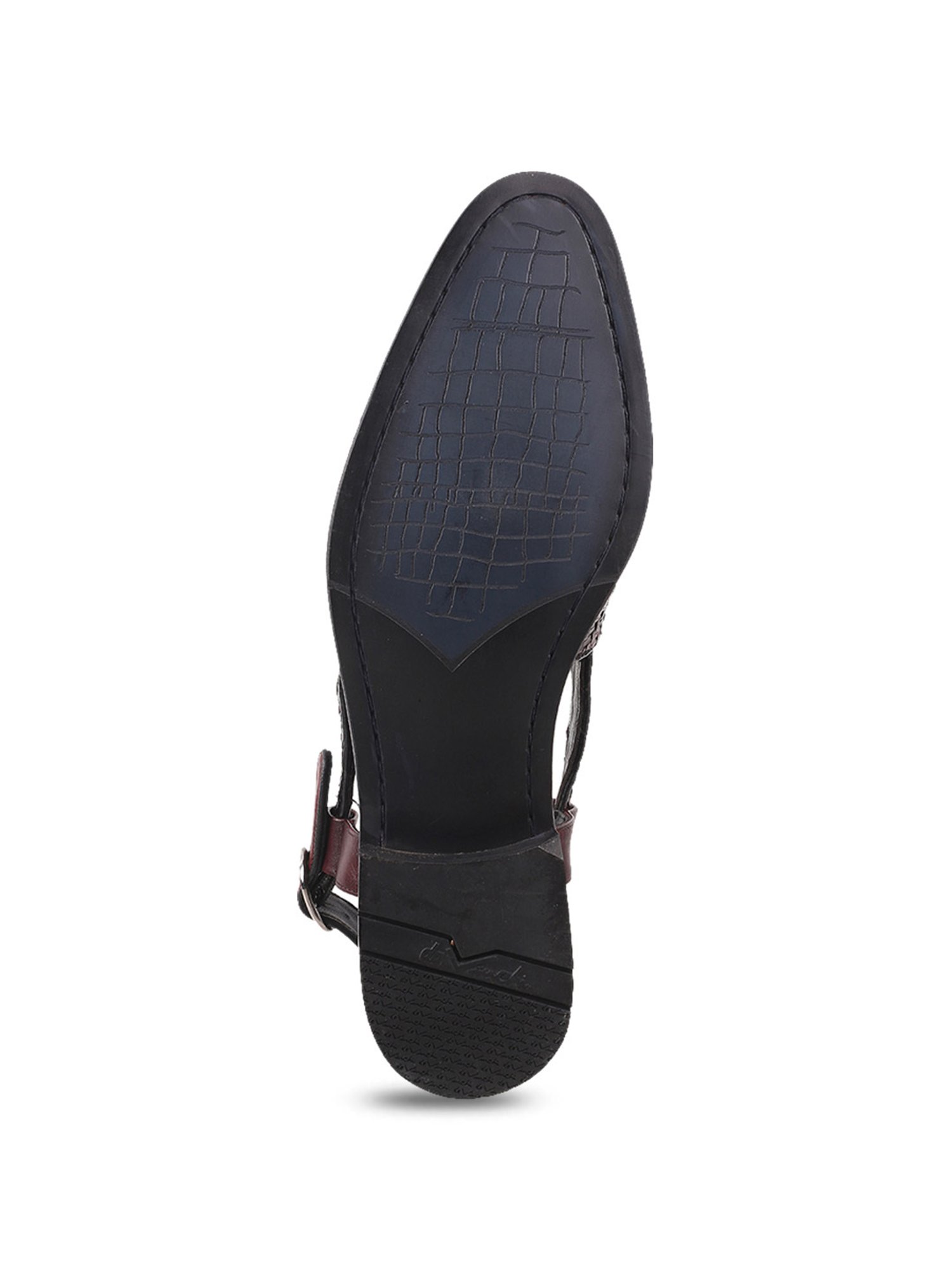 Da Vinchi by Metro Men's Wine Back Strap Sandals