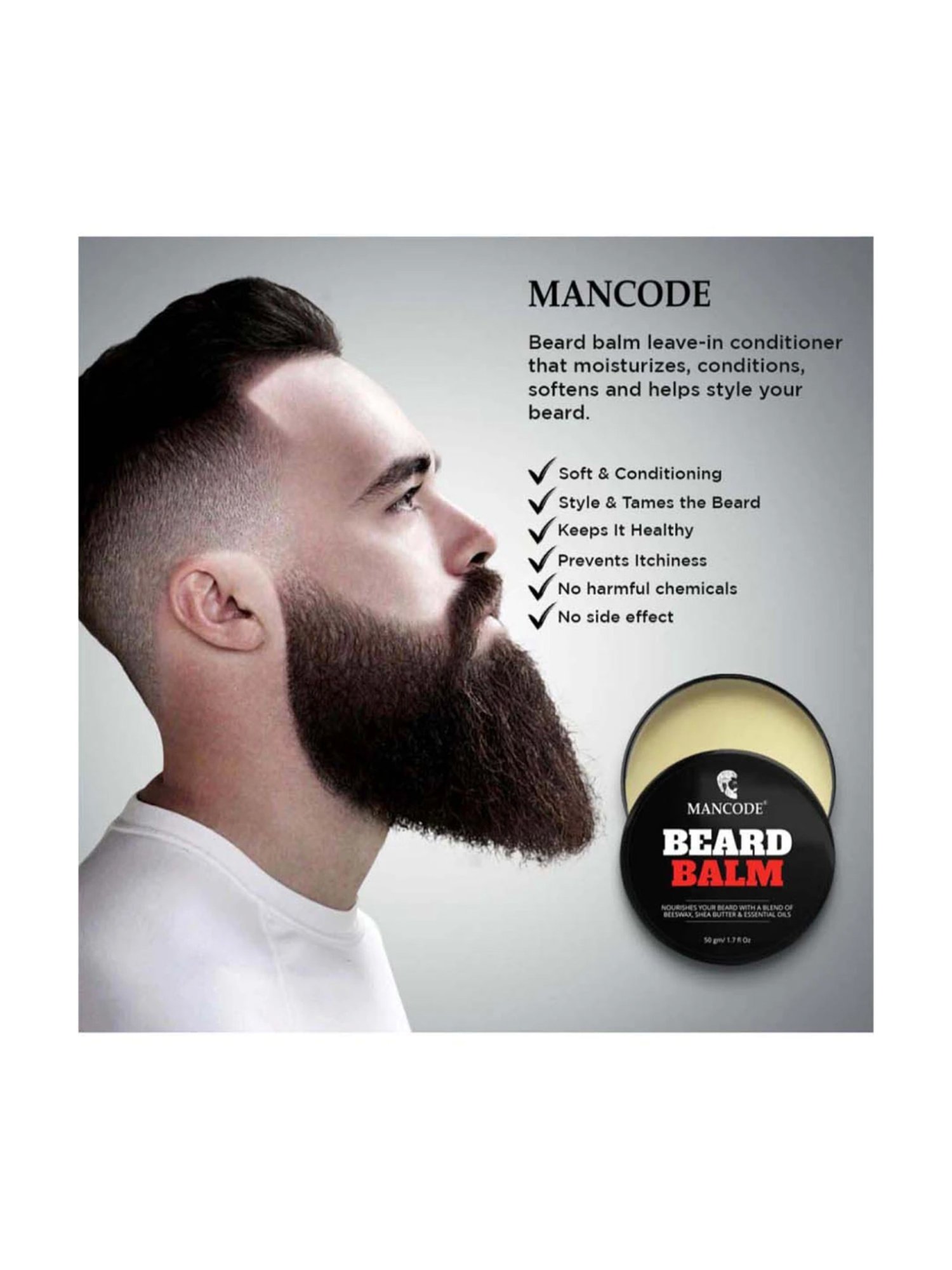 Amazing Earth Beard and Mustache Holding Wax Gel - 100 gm