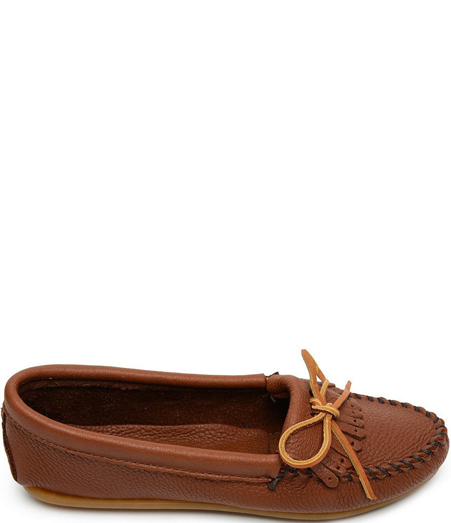 Minnetonka Deerskin Kilty Moccasins