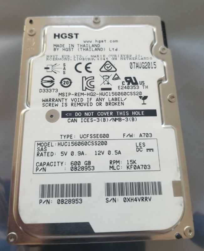 Hitachi HGST Ultrastar 600GB,15000RPM (0B28953) HDD