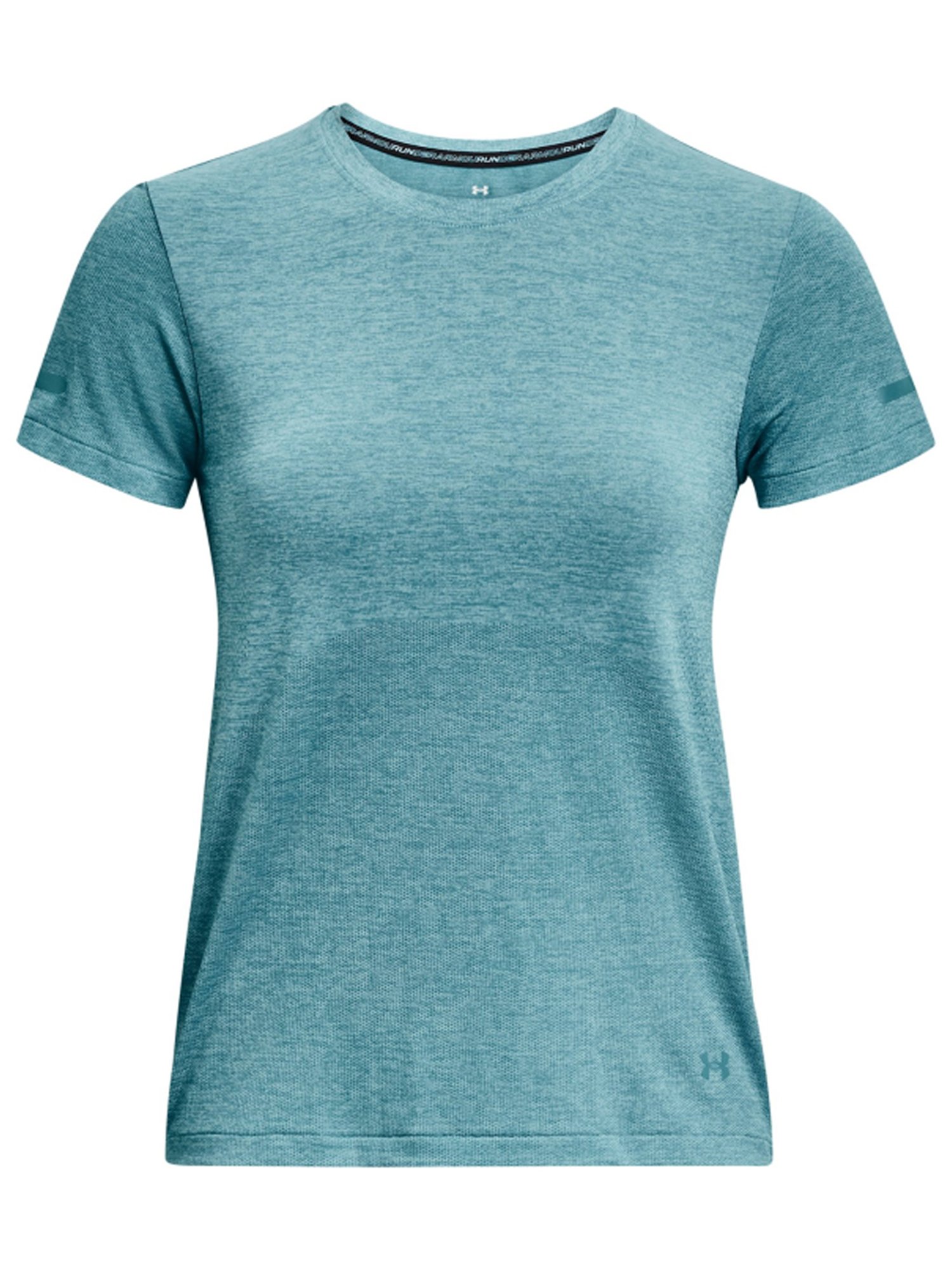 UNDER ARMOUR Blue Self Pattern Sports T-Shirt