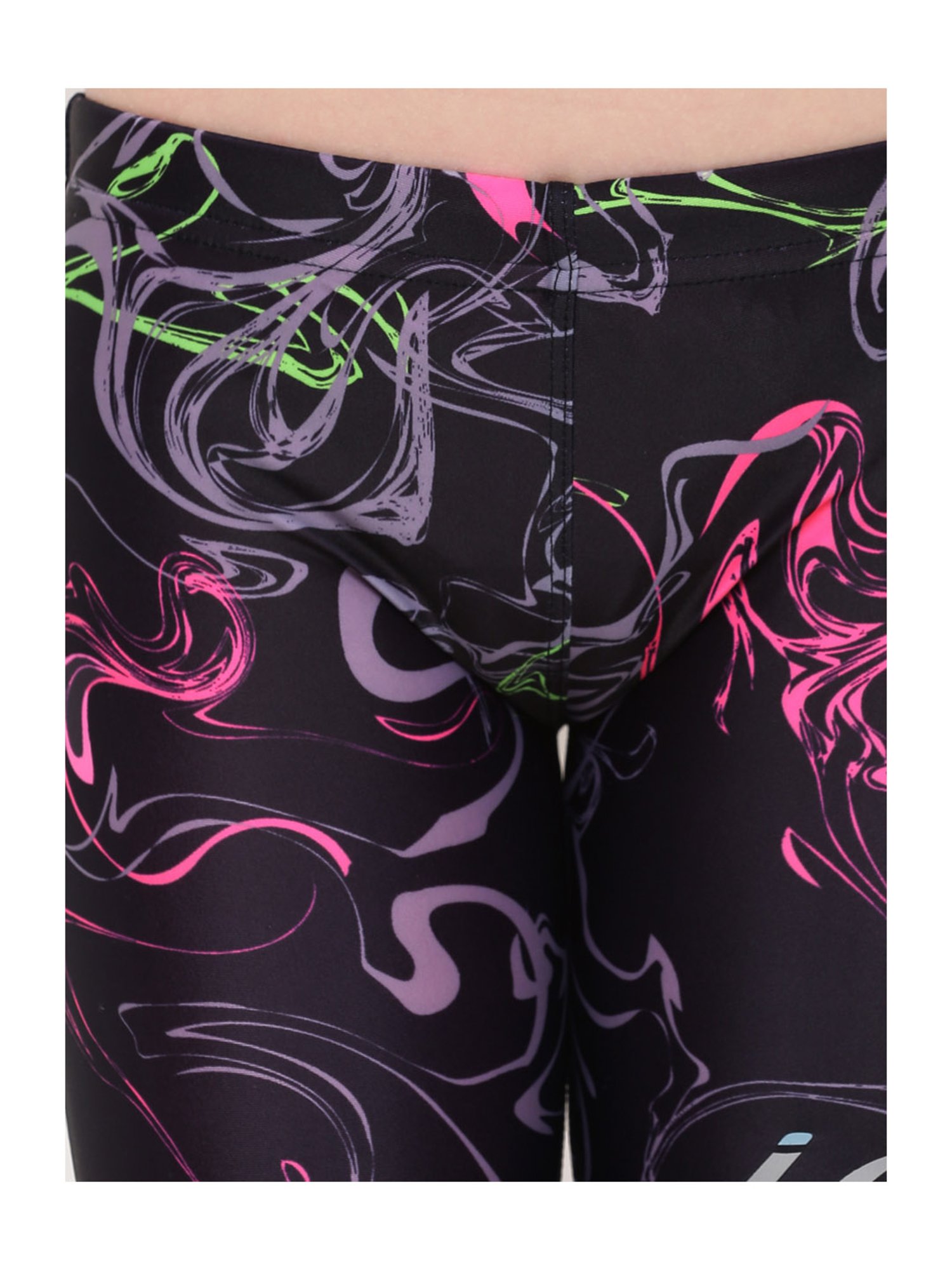 IO Kids Black Printed Jammers