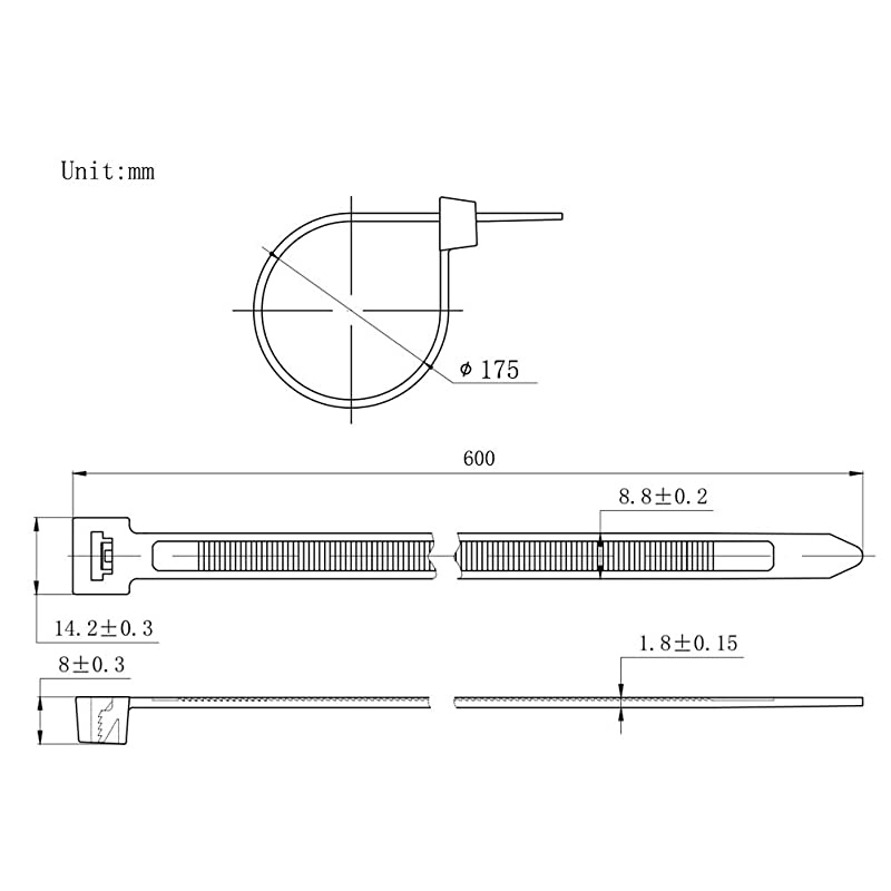 UV Resistant Heavy Duty Zip Ties 24 Inch 50 Pack Black Large Plastic Ties Straps 175 LBS Tensile Strength Long DurableOutdoor Purposeor Purpose