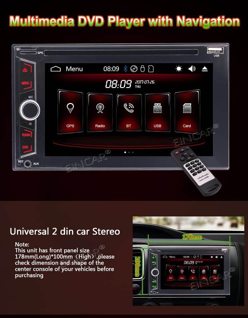6.2 Inch HD Capacitive Touch Screen Car Stereo Double Din CD/DVD Player GPS Navigation Support GPS Bluetooth Autoradio TF USB WiFi AUX 3G 4G FM/AM Radio Remote Control Colorful Buttons