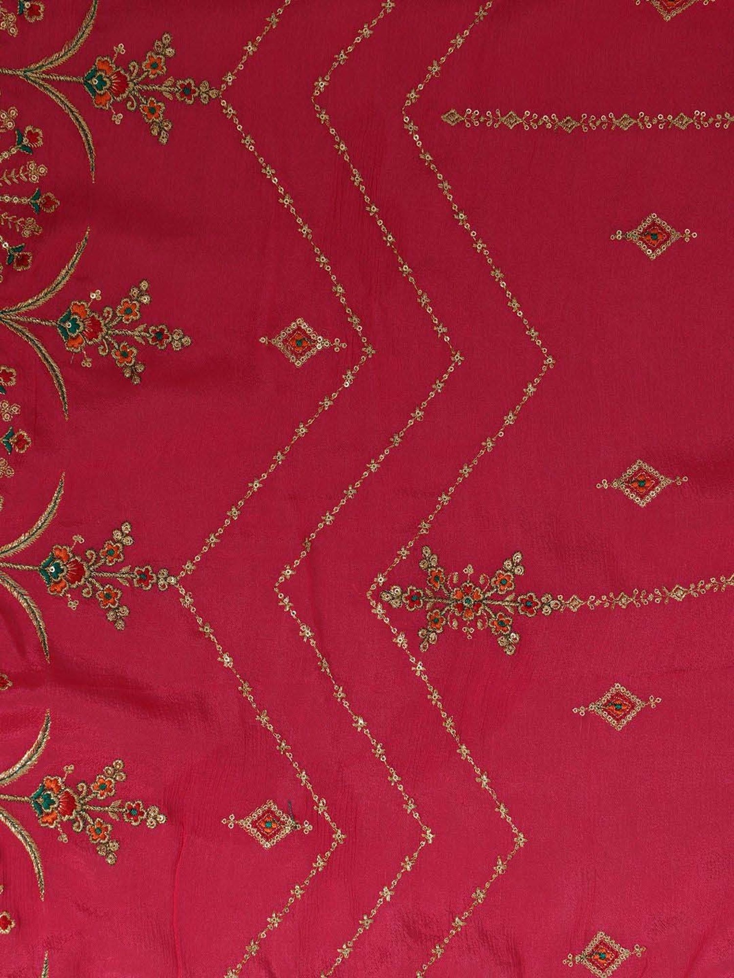 Stylee LIFESTYLE Pink Woven Pattern Unstitched Dress Material