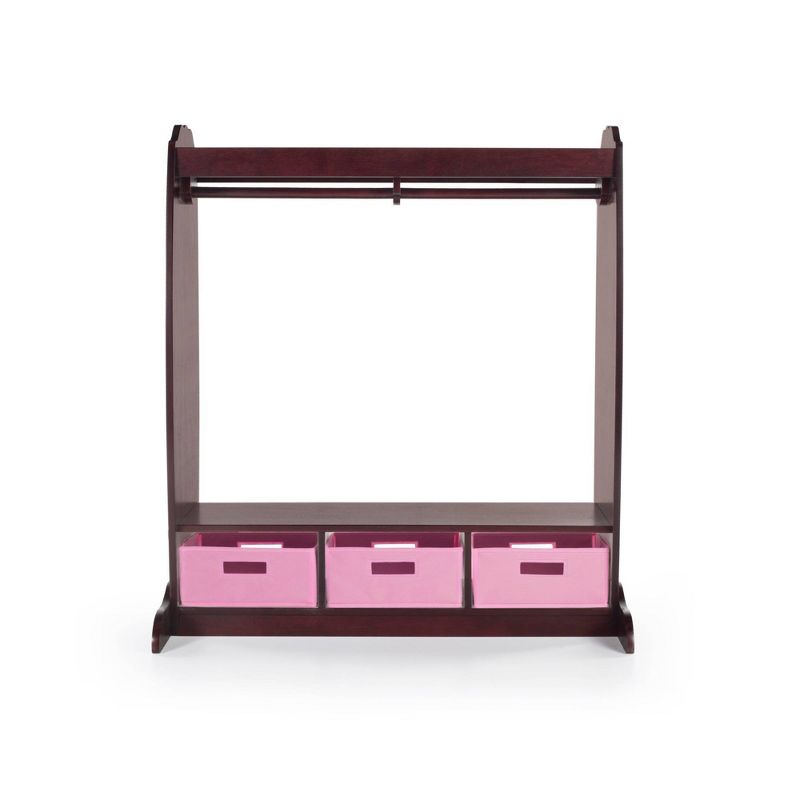 Kids' Dress Up Center with Storage Espresso - Guidecraft