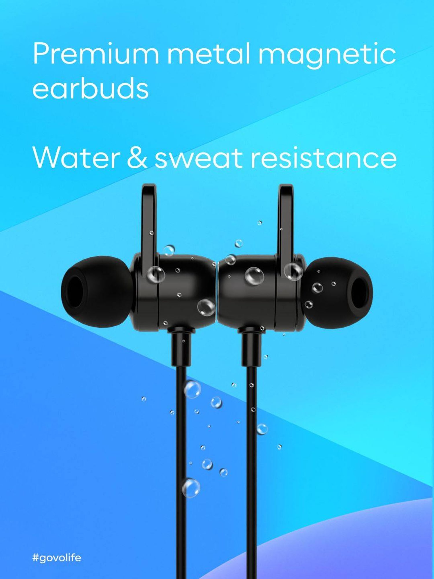 GOVO GOKIXX 421 in-Ear Wireless Neckband Earphone with HD Mic (Black)