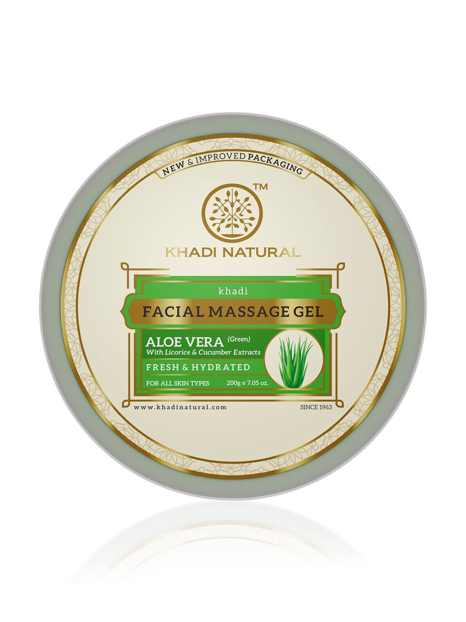 Khadi Natural Fresh & Hydrated Aloe Vera Facial Massage Gel - 200 gm