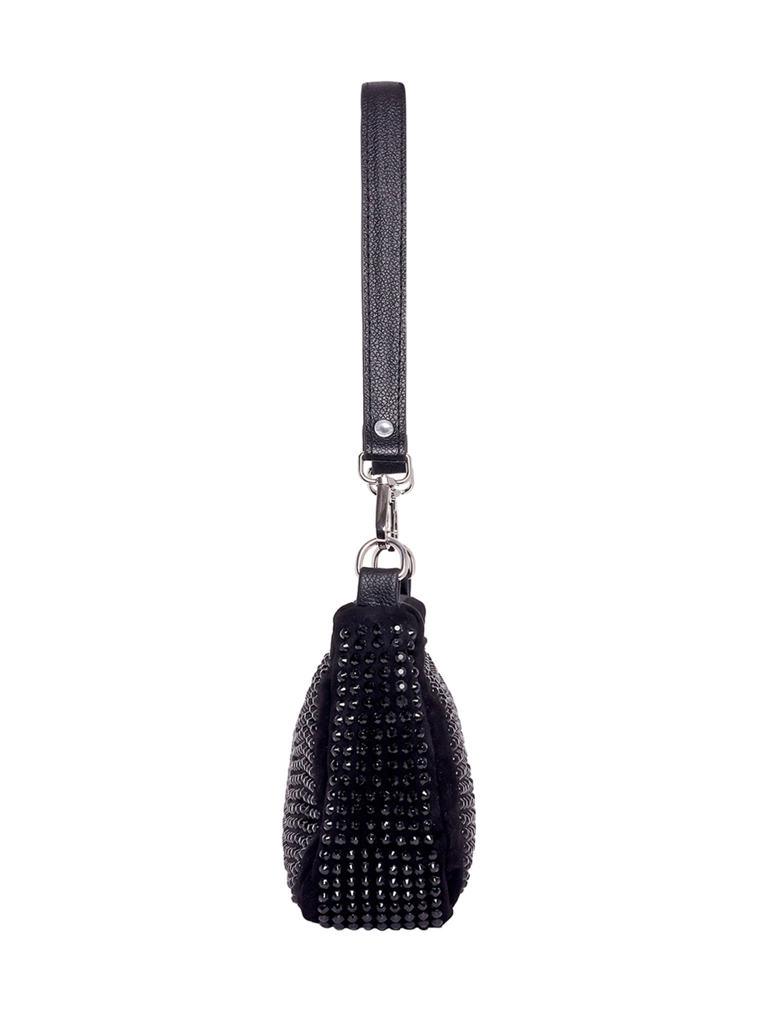 Lino Perros Black Studded Medium Shoulder Bag