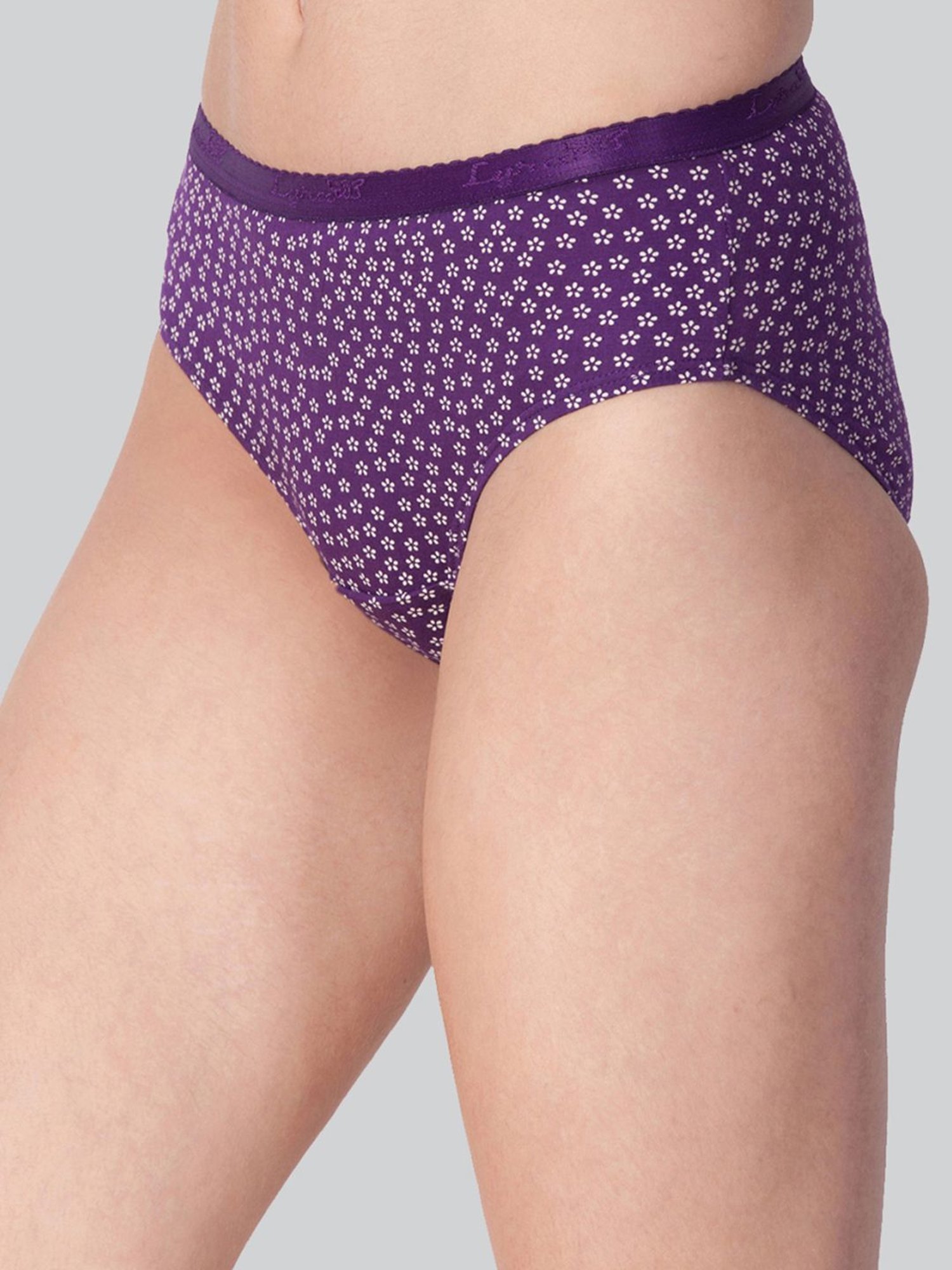 Lyra Assorted Color Cotton Printed Hipster Panties - Pack Of 3