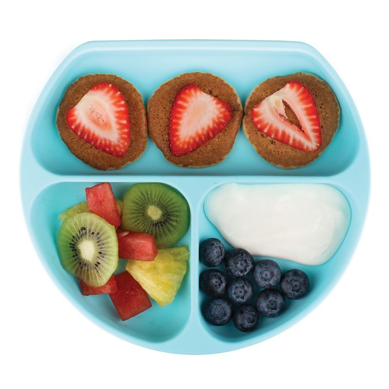 Bumkins Silicone Grip Dish - Blue