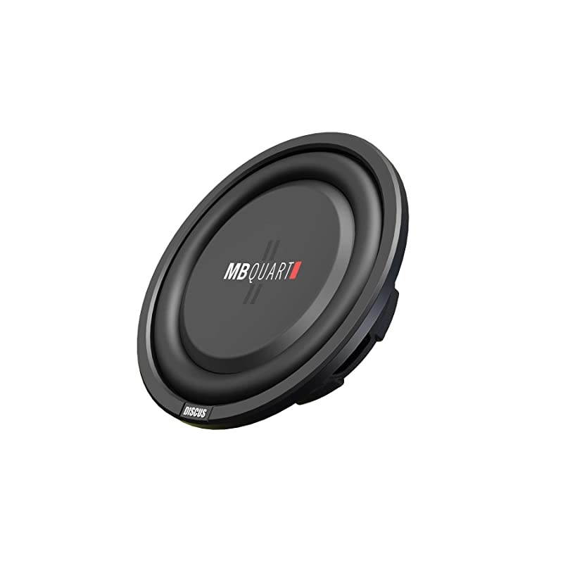 DS1-254 Discus Shallow Mount Subwoofer (Black) &ndash; 10 Inch Subwoofer, 400 Watts, Car Audio, 2 Inch Voice Coils, UV Rubber Surround, Best in Sealed Enclosures