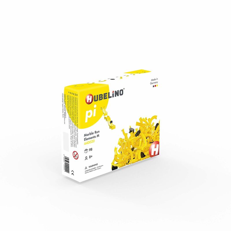 Hubelino Pi Advanced Marble Run - 98 Piece Run Elements