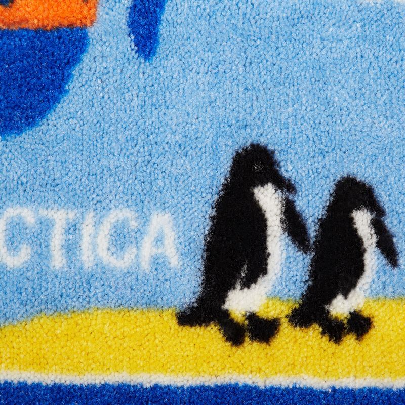 Eric Carle World Map Area Rug (6'6"x9'5") - Home Dynamix