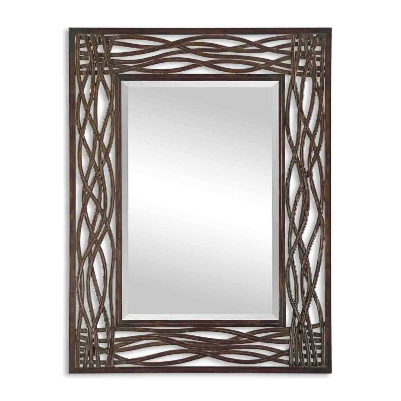 Rectangle Dorigrass Metal Decorative Wall Mirror Brown - Uttermost