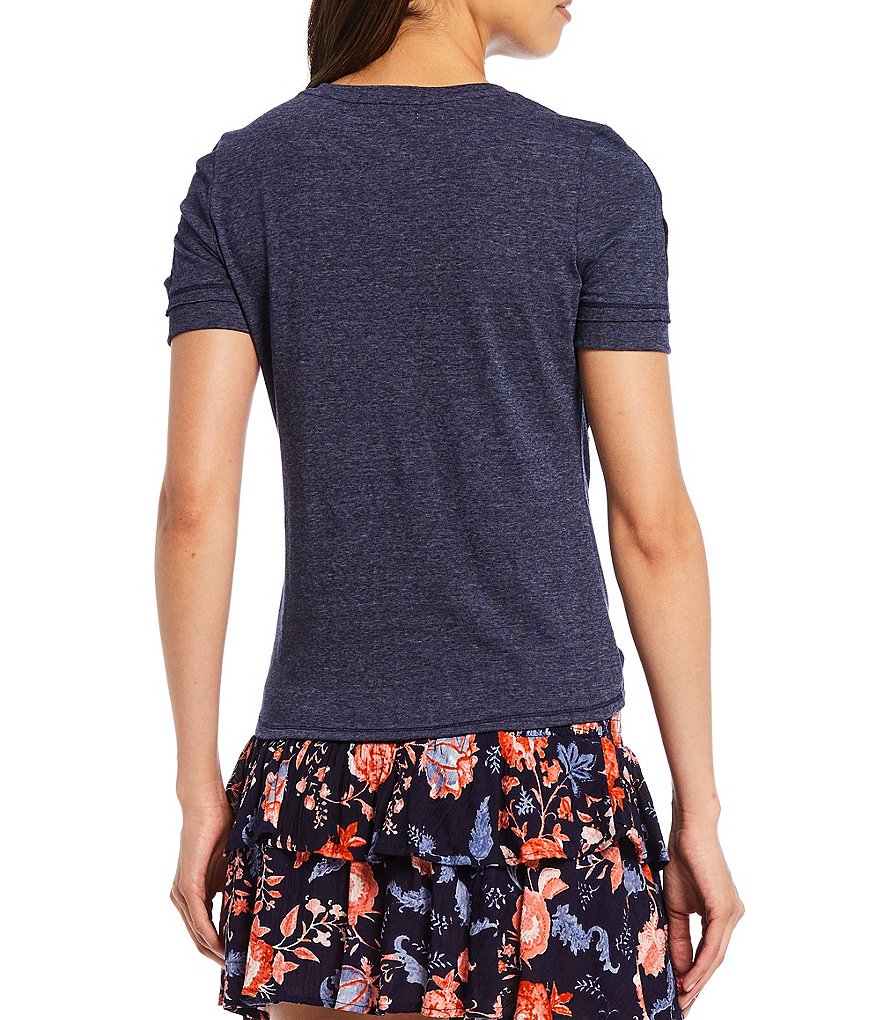 B.O.G. Collective Bari Round Neck Short Sleeve Tie Side Tee