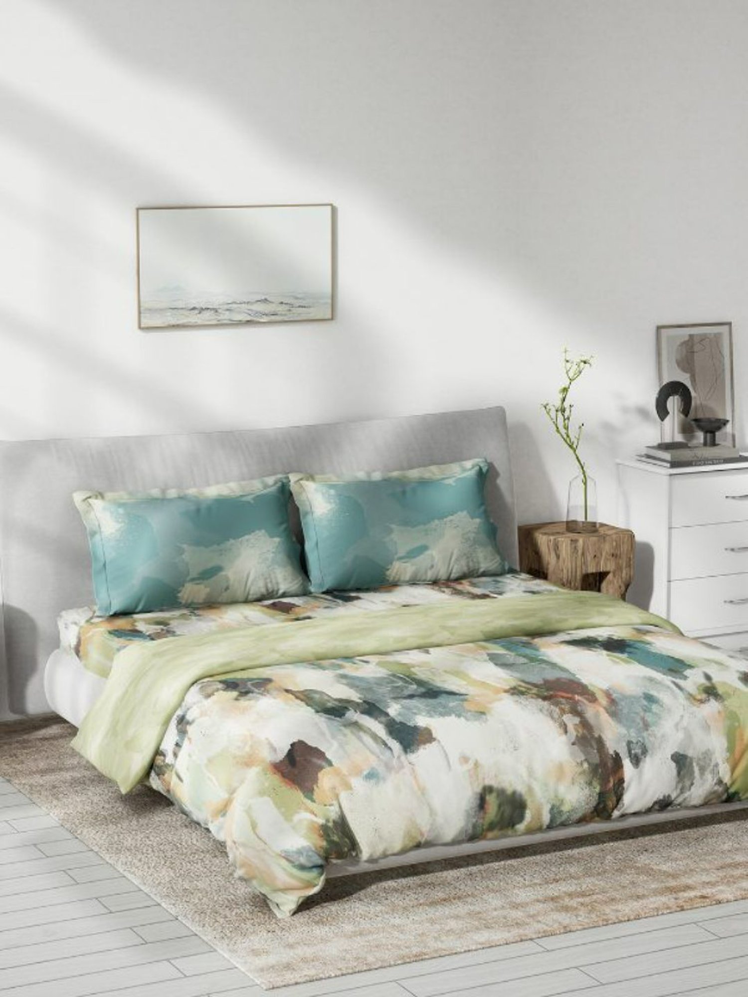 DDecor Dreamland Abstract Green 145 TC Cotton Bed Linen Set