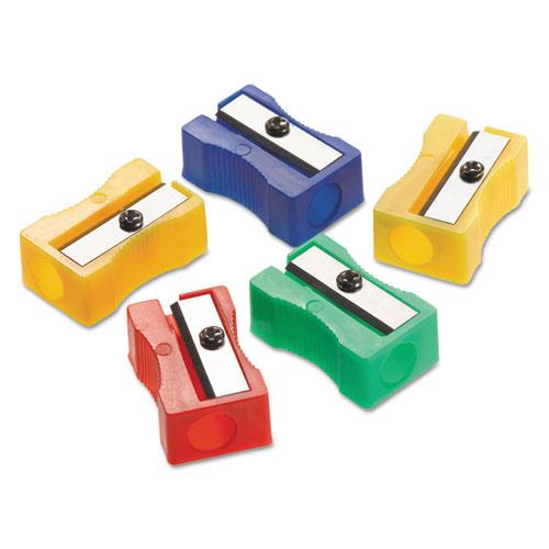 Westcott Manual Pencil Sharpeners Red/Blue/Green/Yellow 4w x 2d x 1h 24/Pack